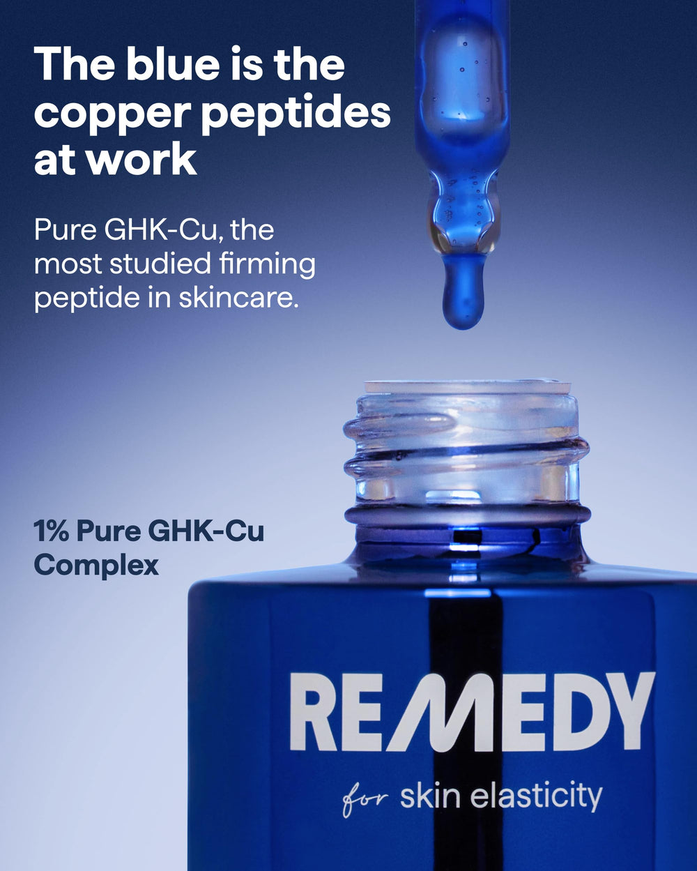 Remedy Science serum beside coin to show size and travel-friendly convenience