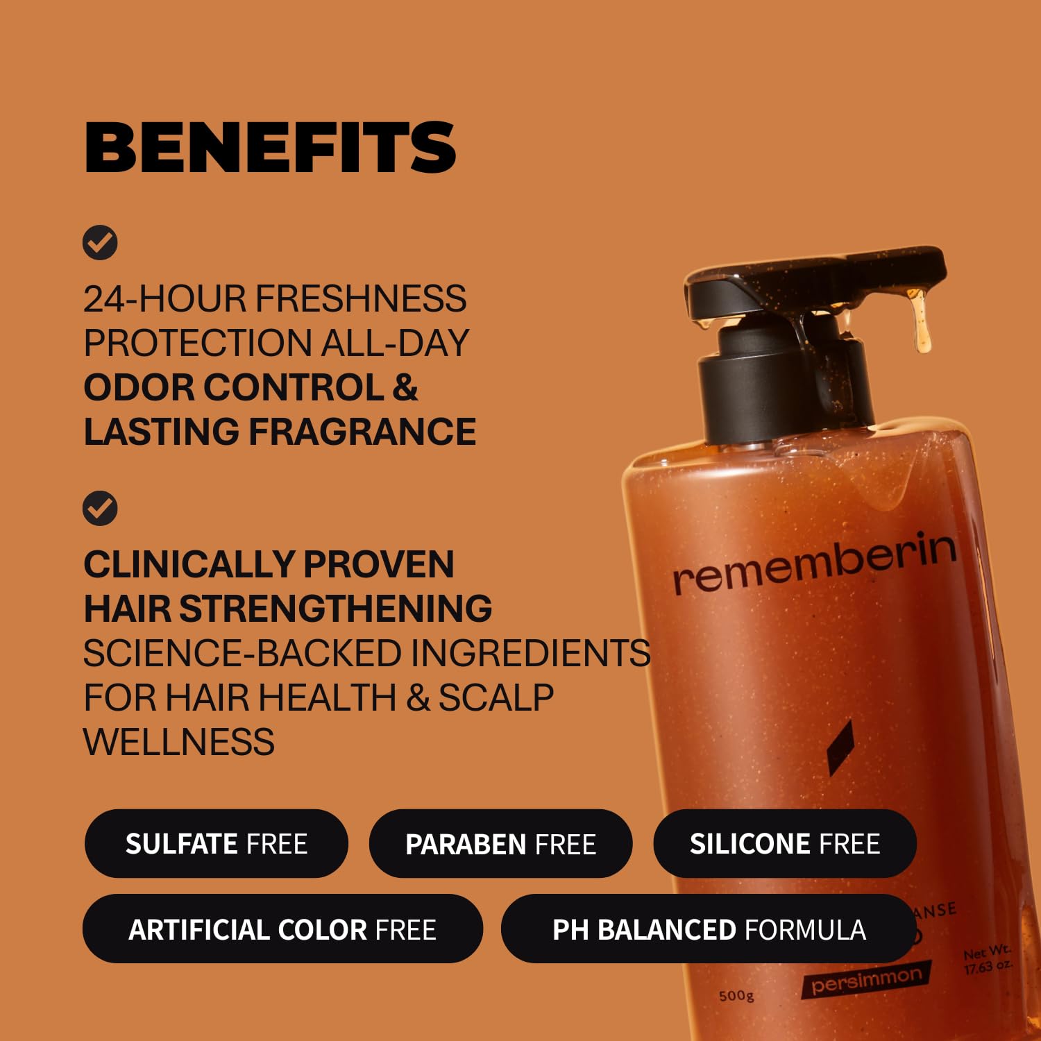 Morning routine scene with Rememberin shampoo for fresh, confidence-boosting start
