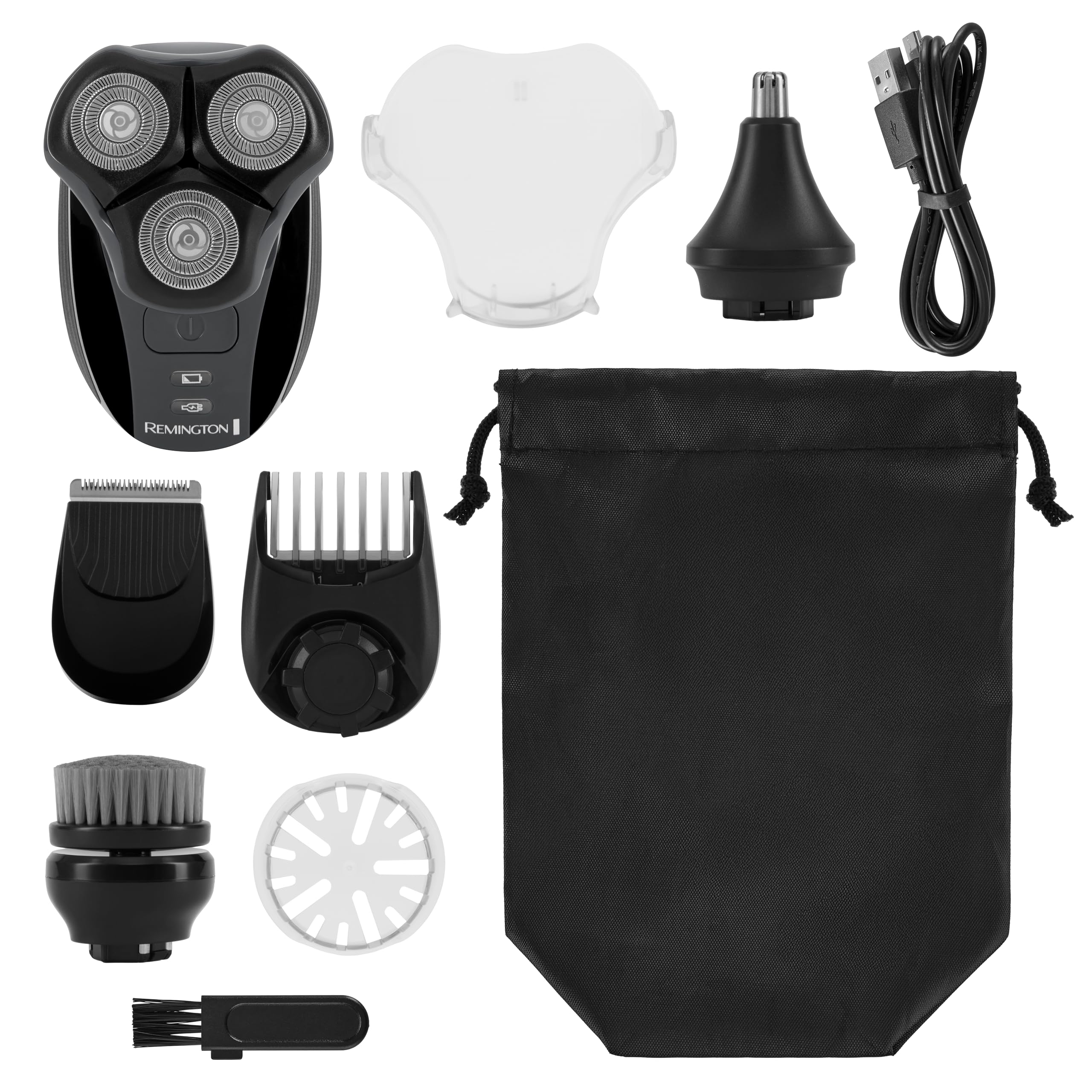 Remington Balder used in shower demonstrating waterproof convenience and easy rinsing