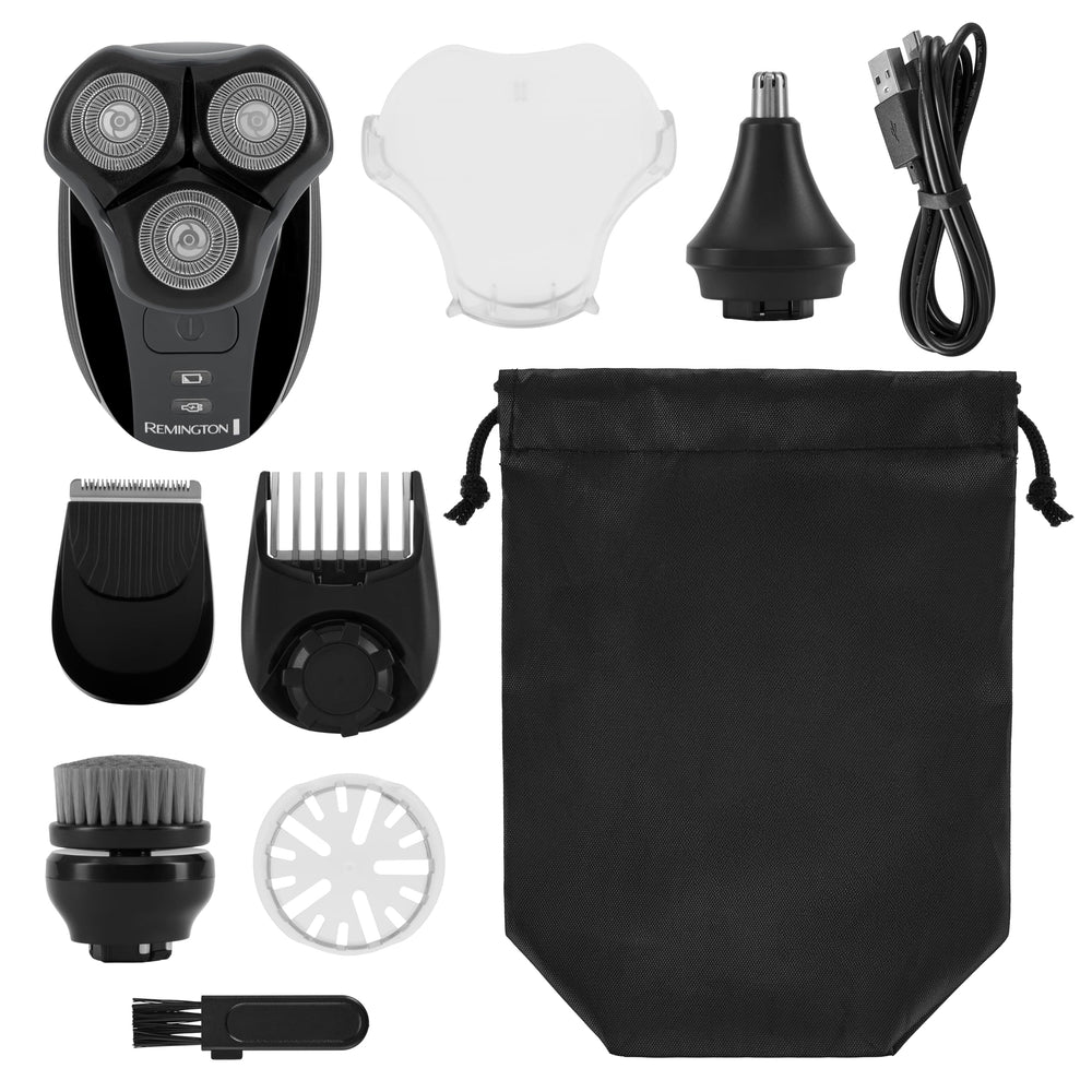Remington Balder used in shower demonstrating waterproof convenience and easy rinsing