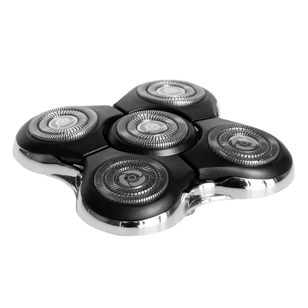 Remington Balder Pro close-up of rotary heads highlighting improved cutting coverage