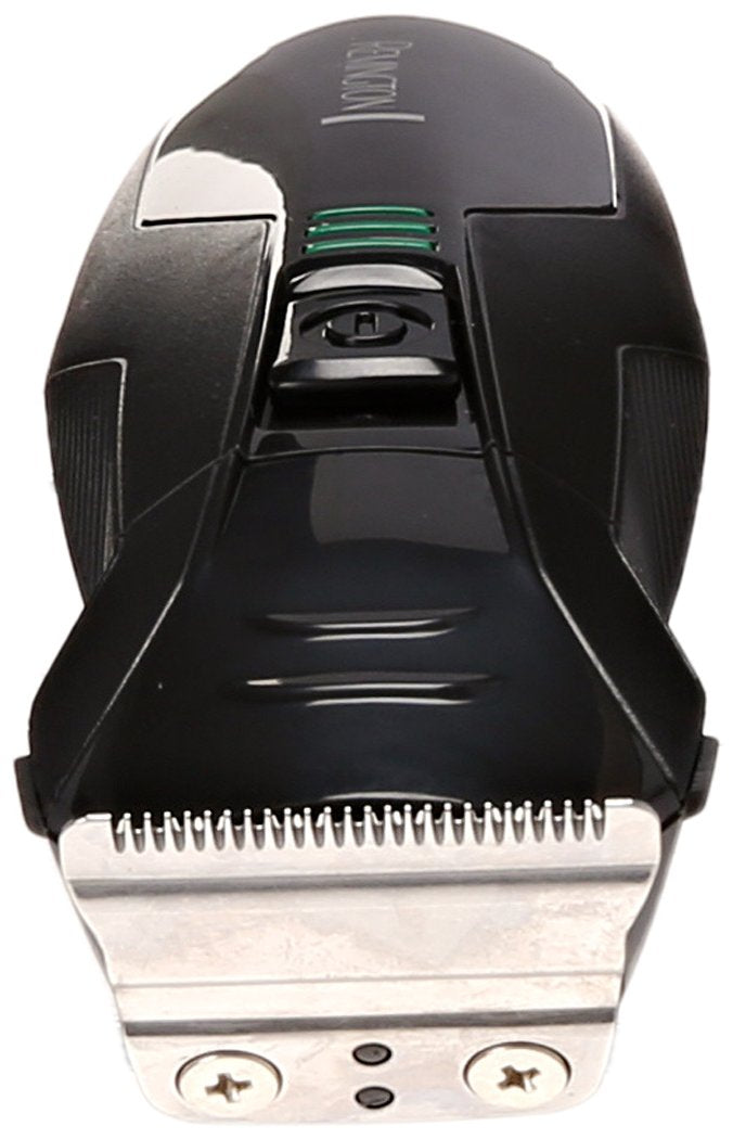 Remington charging indicator light detail showing battery status