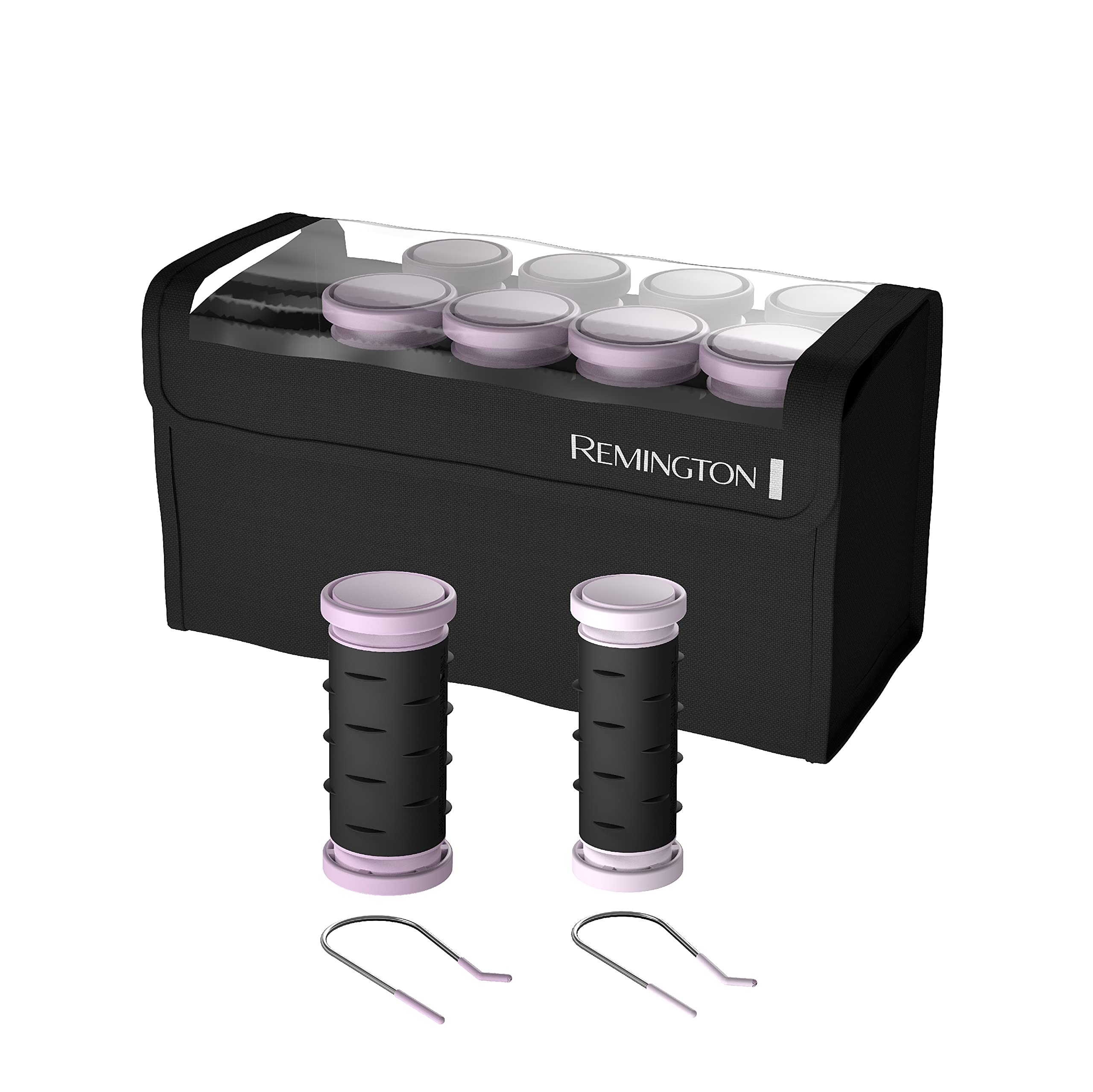 Remington compact roller set front view showing neat storage and portability benefit