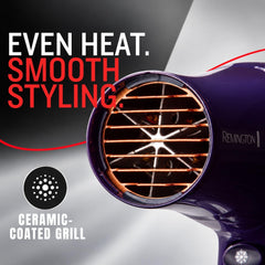 Remington with concentrator attached for targeted airflow and smoother results