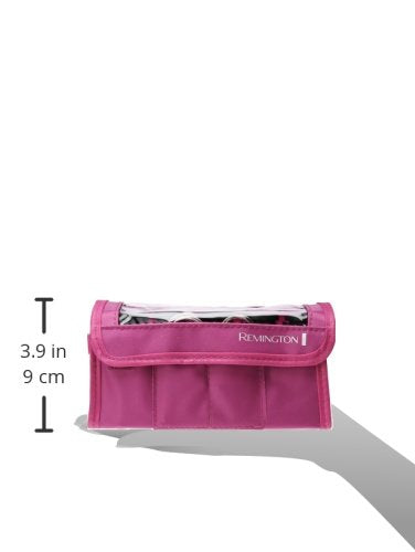 Remington rollers in hand displaying scale to show compact size and travel convenience benefit