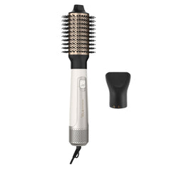 Remington front view of Shine Therapy brush showing design and quick styling benefit