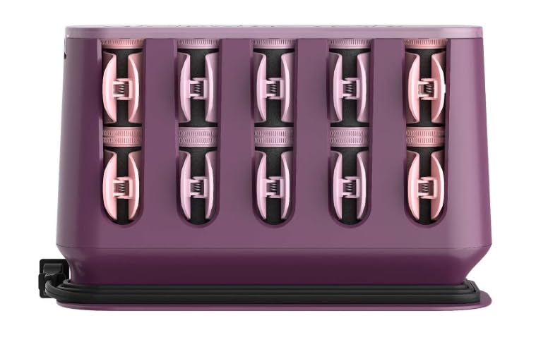 Remington arranged 12 large and 8 medium rollers to create full-head curls