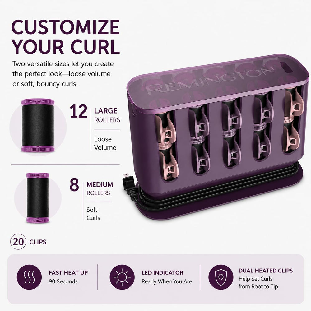 Remington base with cord storage for tidy countertop and convenient power