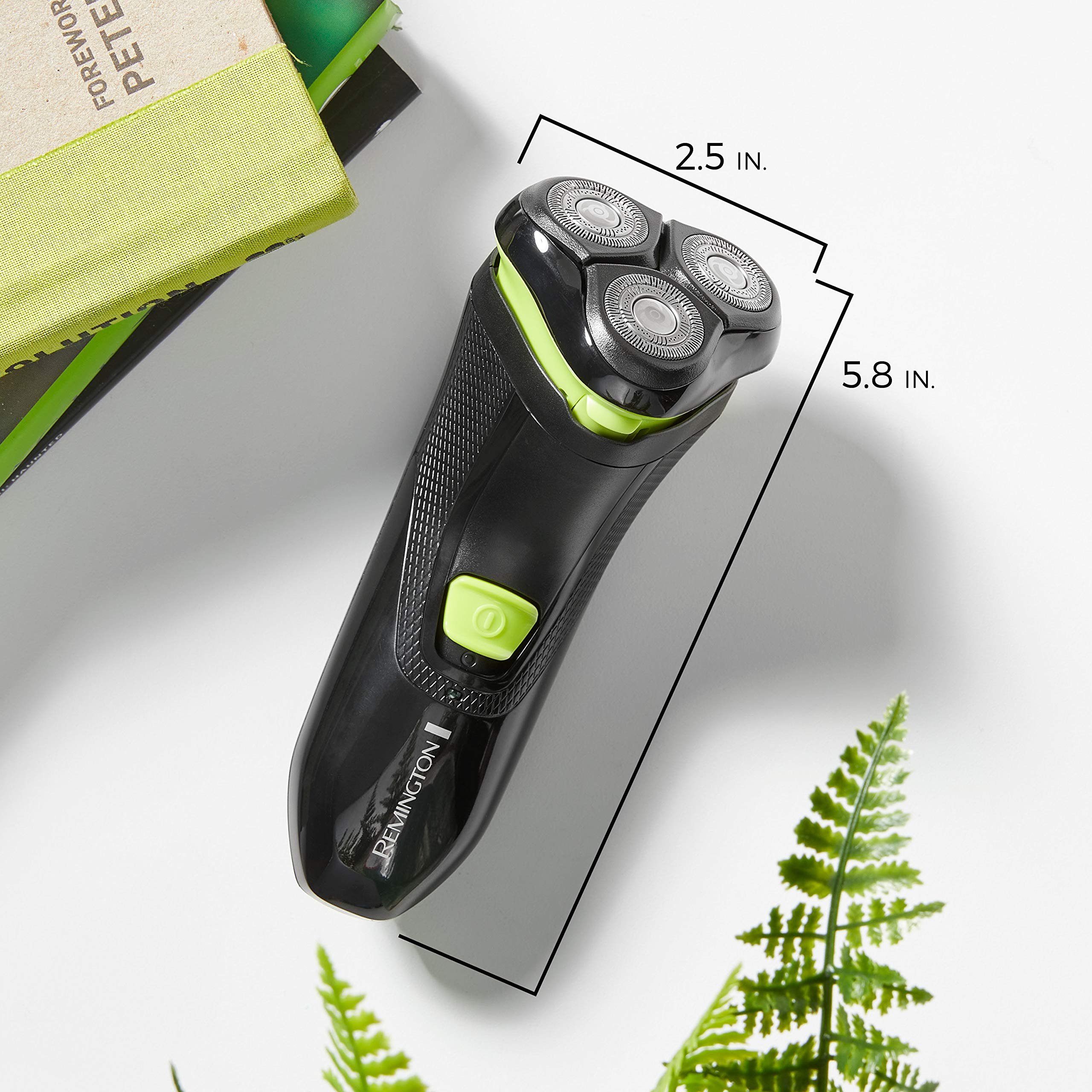 Remington Ultrastyle packaging label displaying features and three-year warranty benefit
