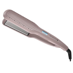 Remington plate close-up ceramic+titanium coating for smoother glide benefit