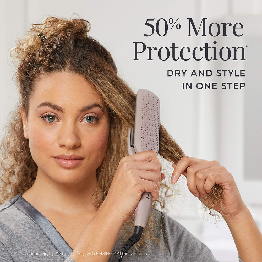 Remington wide plates styling large section for quicker coverage benefit
