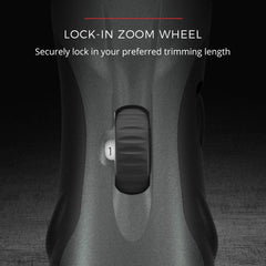 Remington zoom wheel length dial demonstrating easy adjustable control