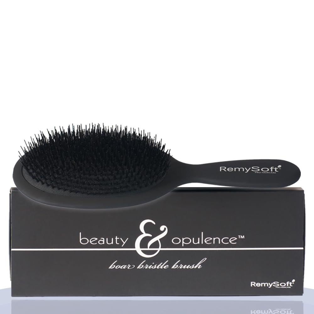 RemySoft brush on bathroom vanity in lifestyle scene for everyday grooming benefits