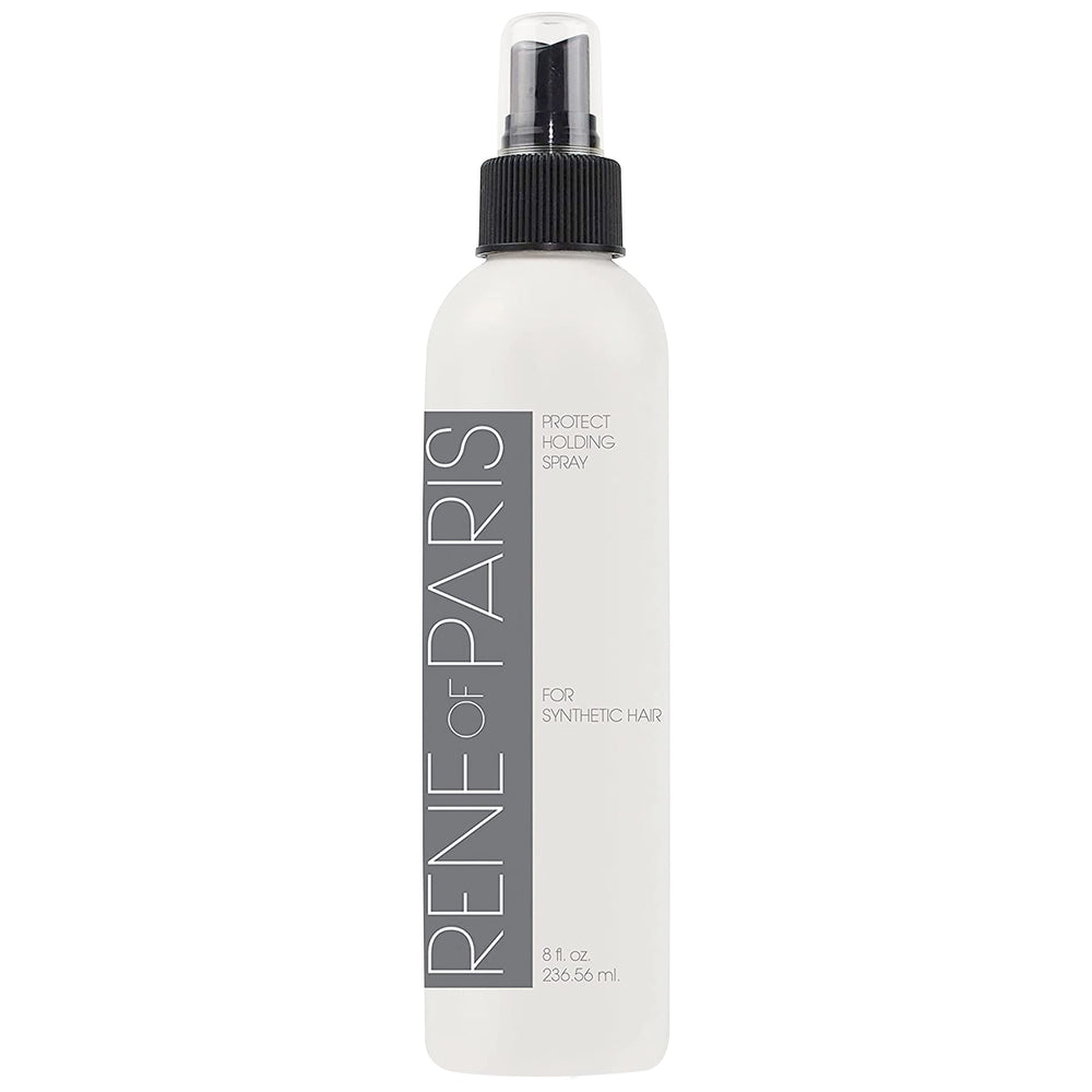 Rene of Paris front can showing product for firm wig hold and shine