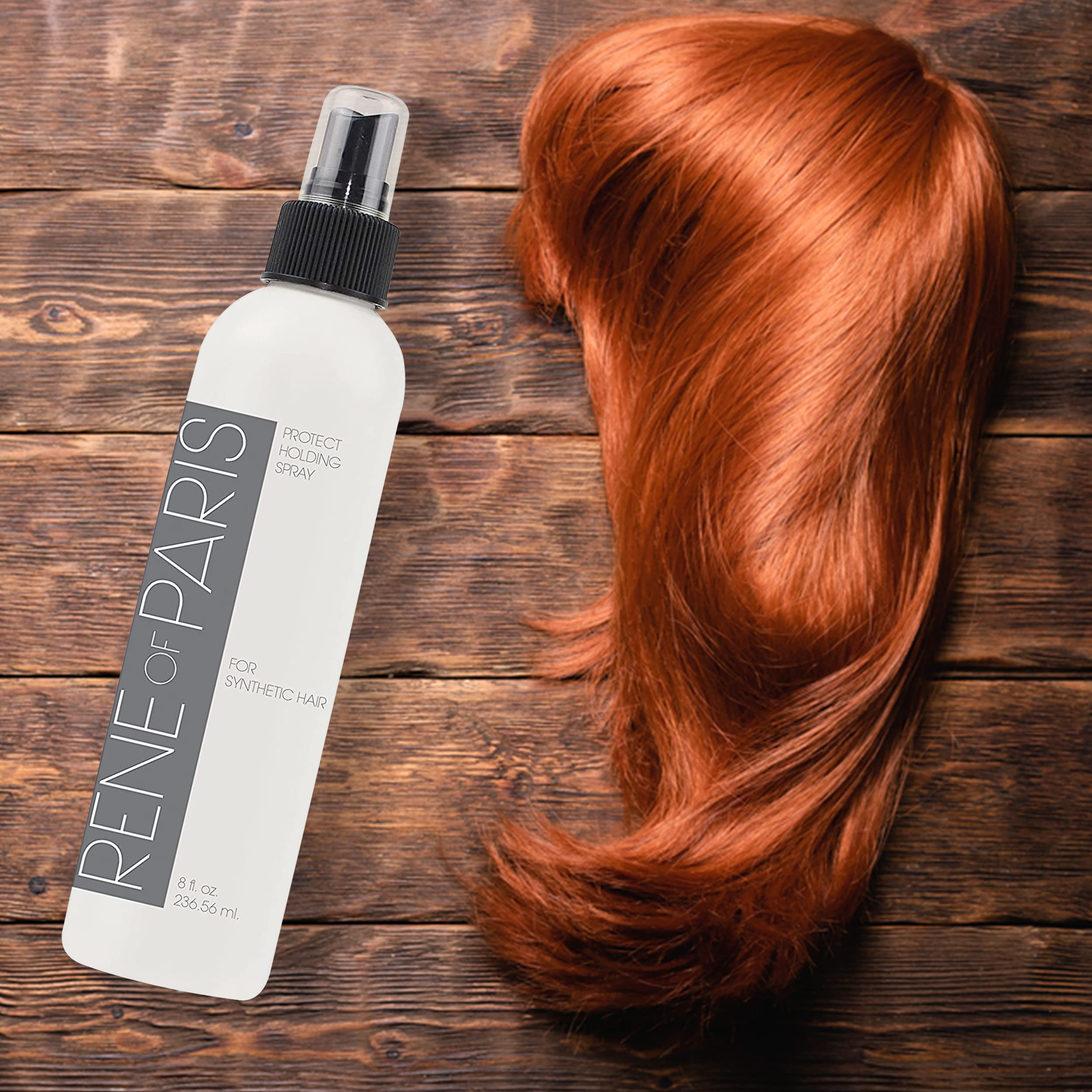 Rene of Paris product label and ingredients highlighting wig-safe formula