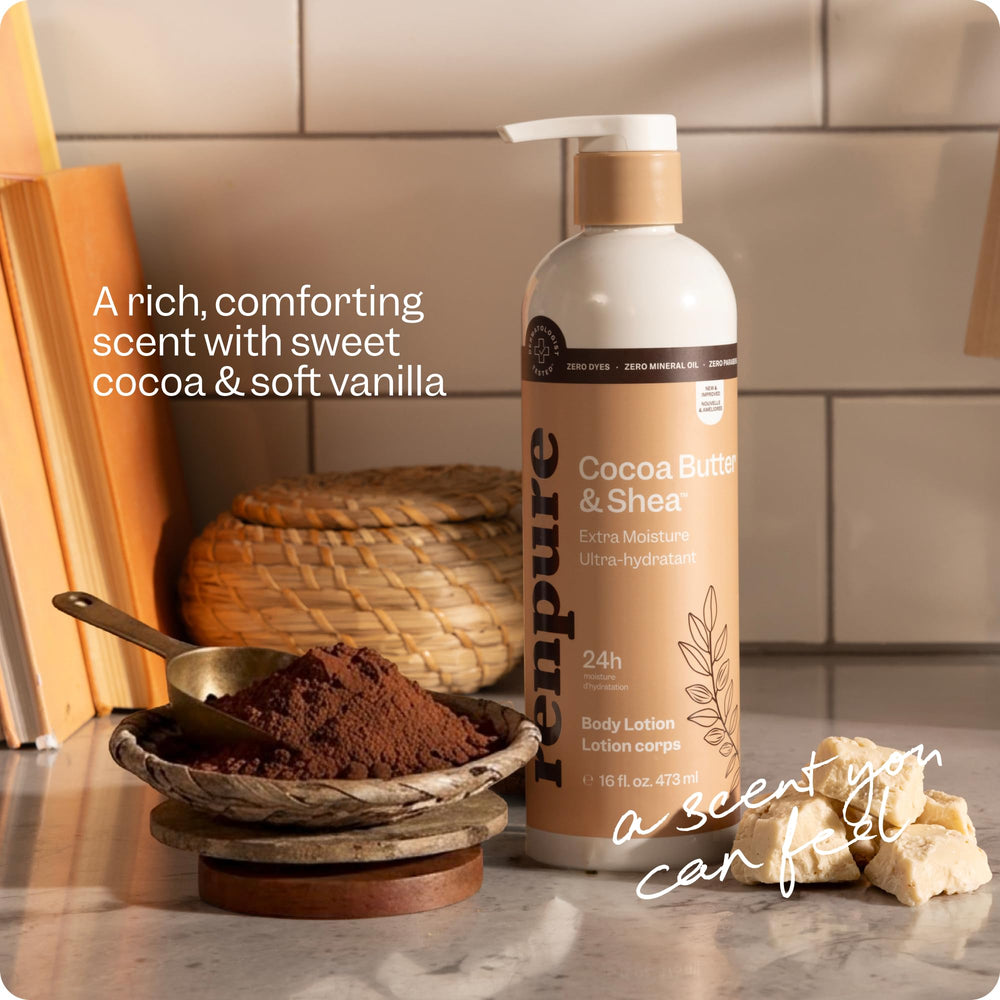 RENPURE bottle on bathroom shelf suggesting everyday routine convenience benefit