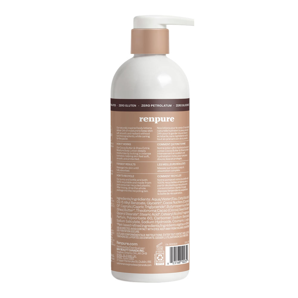 RENPURE lifestyle image of soft skin after use showing visible smoothness benefit