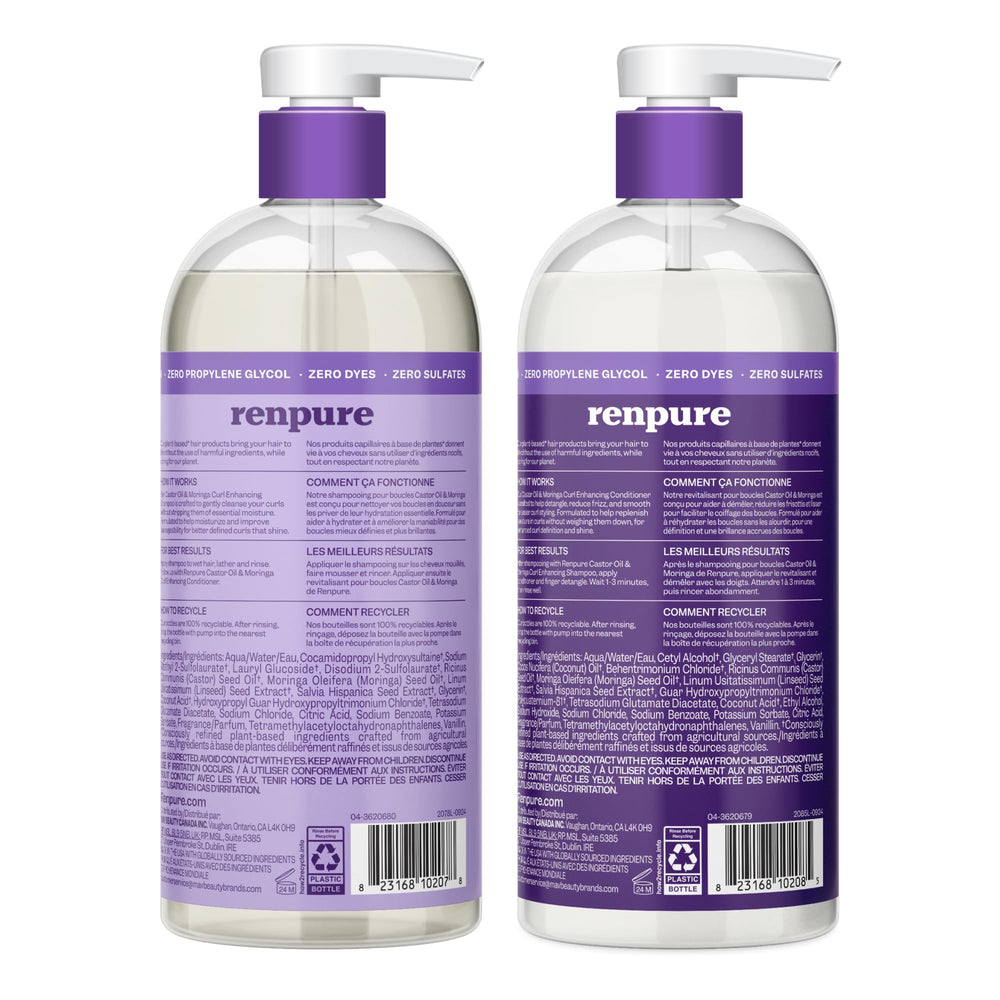 Renpure sustainability icons emphasizing biodegradable and cruelty-free