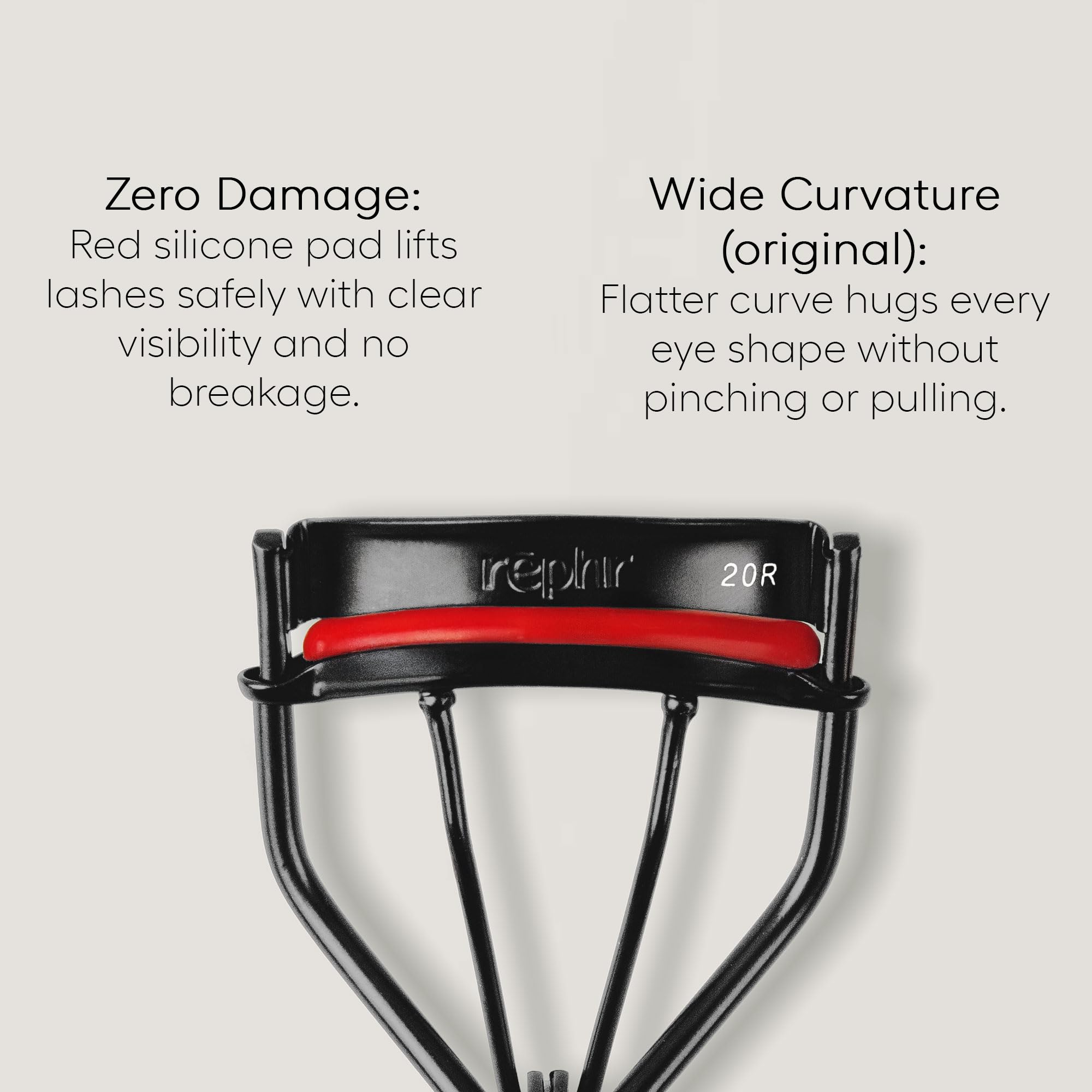 rephr 20R hand scale comparison demonstrating compact size and easy handling benefit