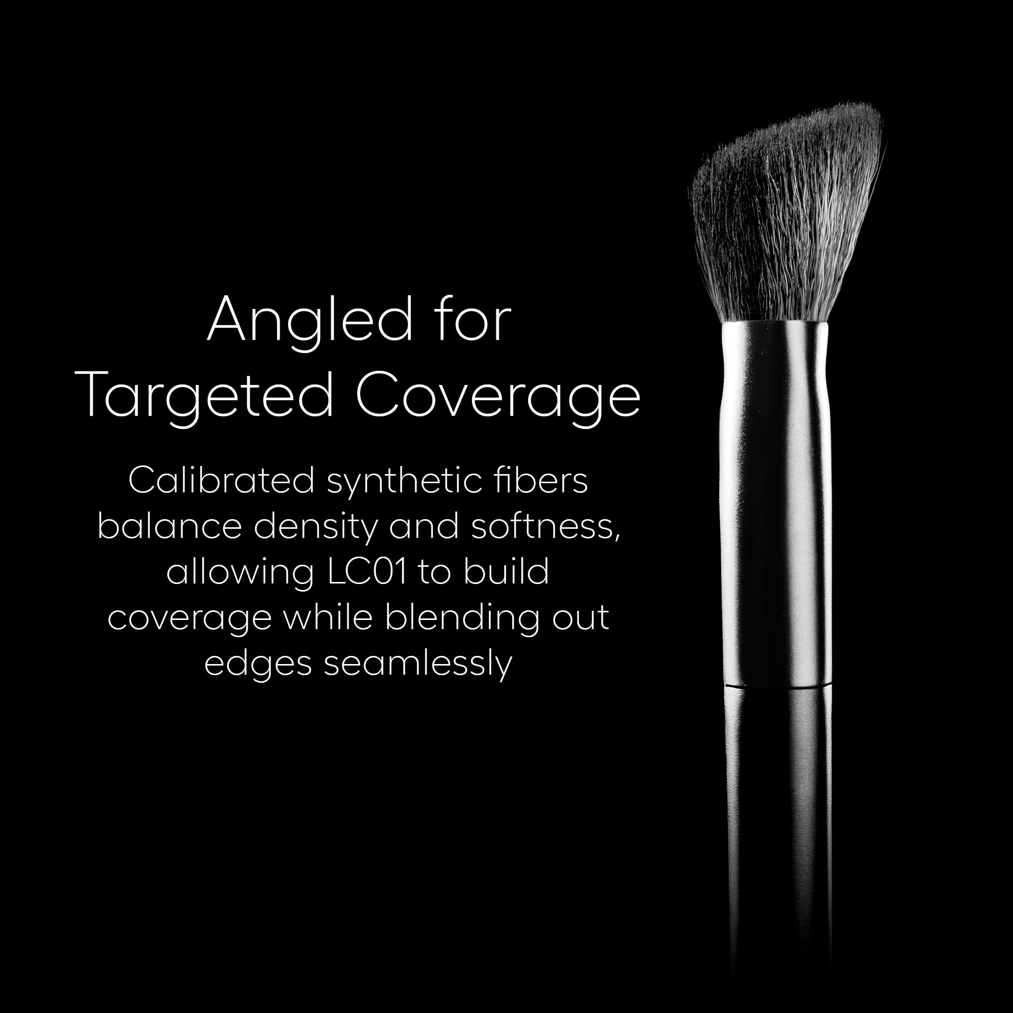 rephr LC 01 blending cream concealer to show even, streak-free finish