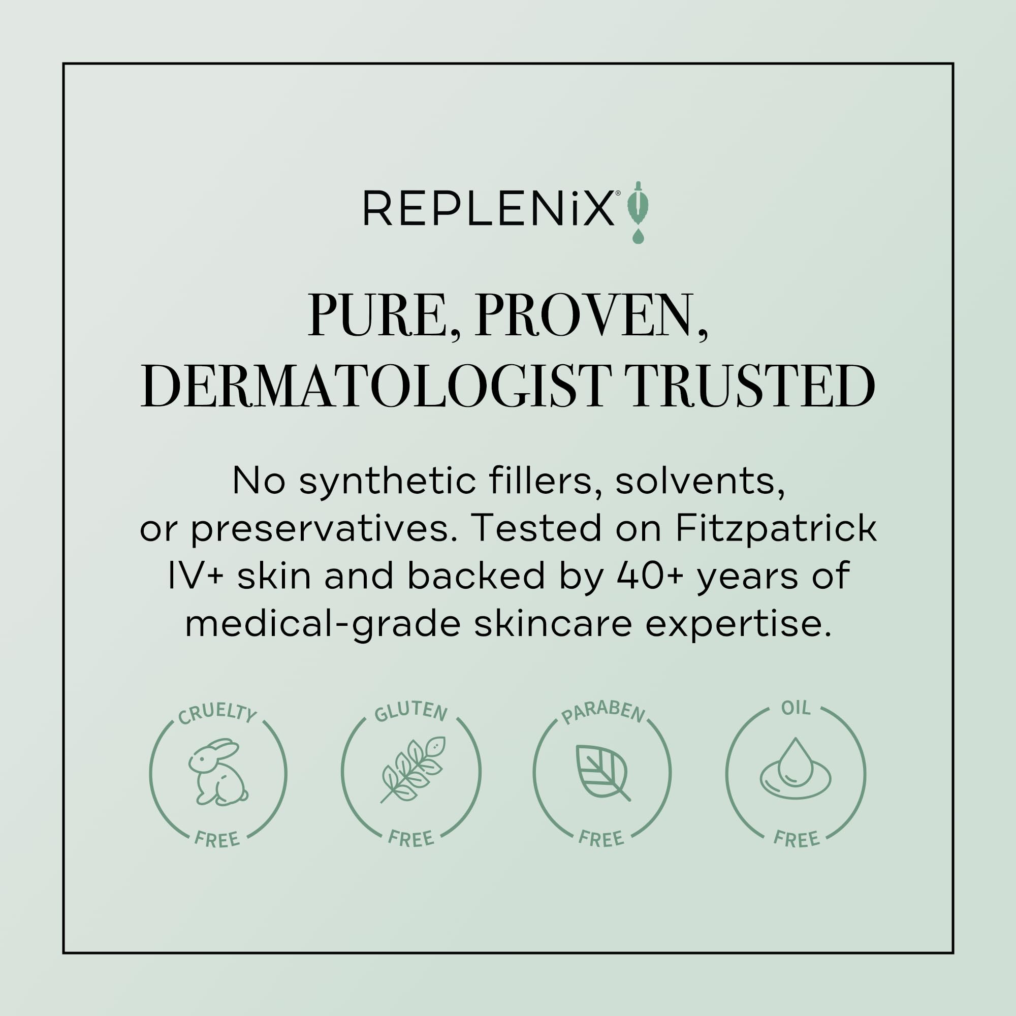 Replenix bathroom vanity lifestyle scene conveying daily brightening routine benefit