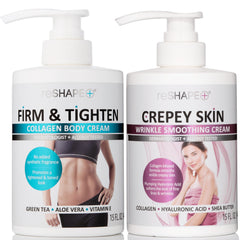 Reshape+ front packaging showing both 15 fl oz bottles and product benefits