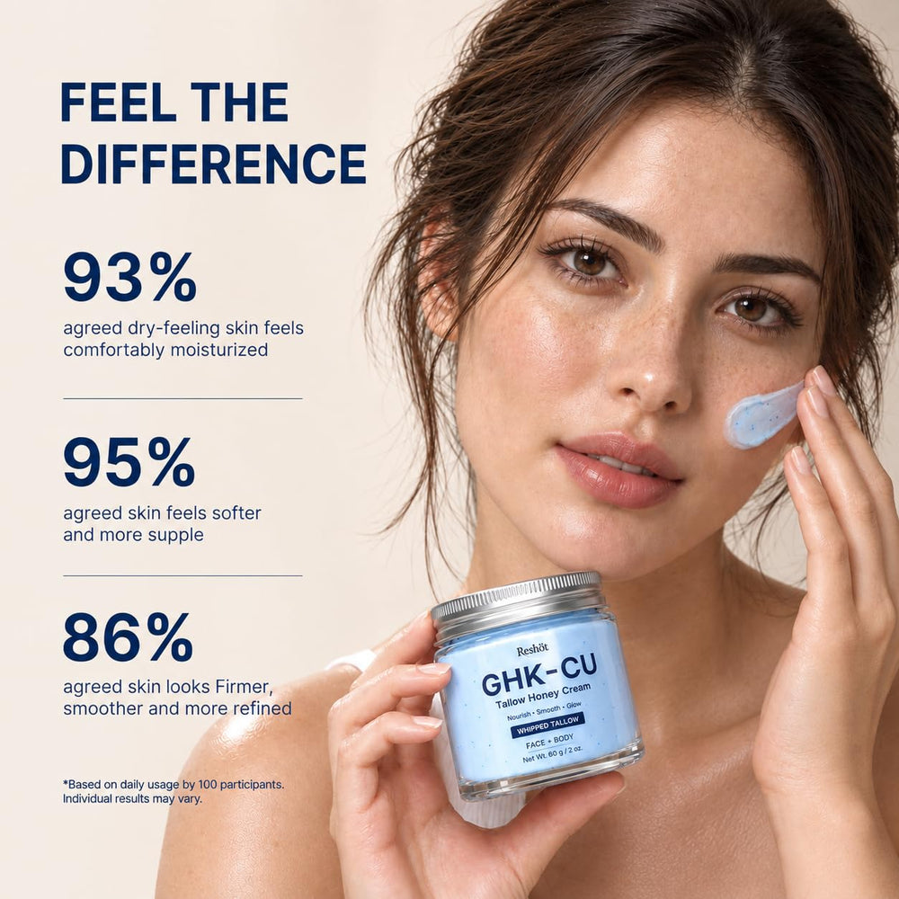 Reshot applying cream to face illustrating lightweight hydration benefit