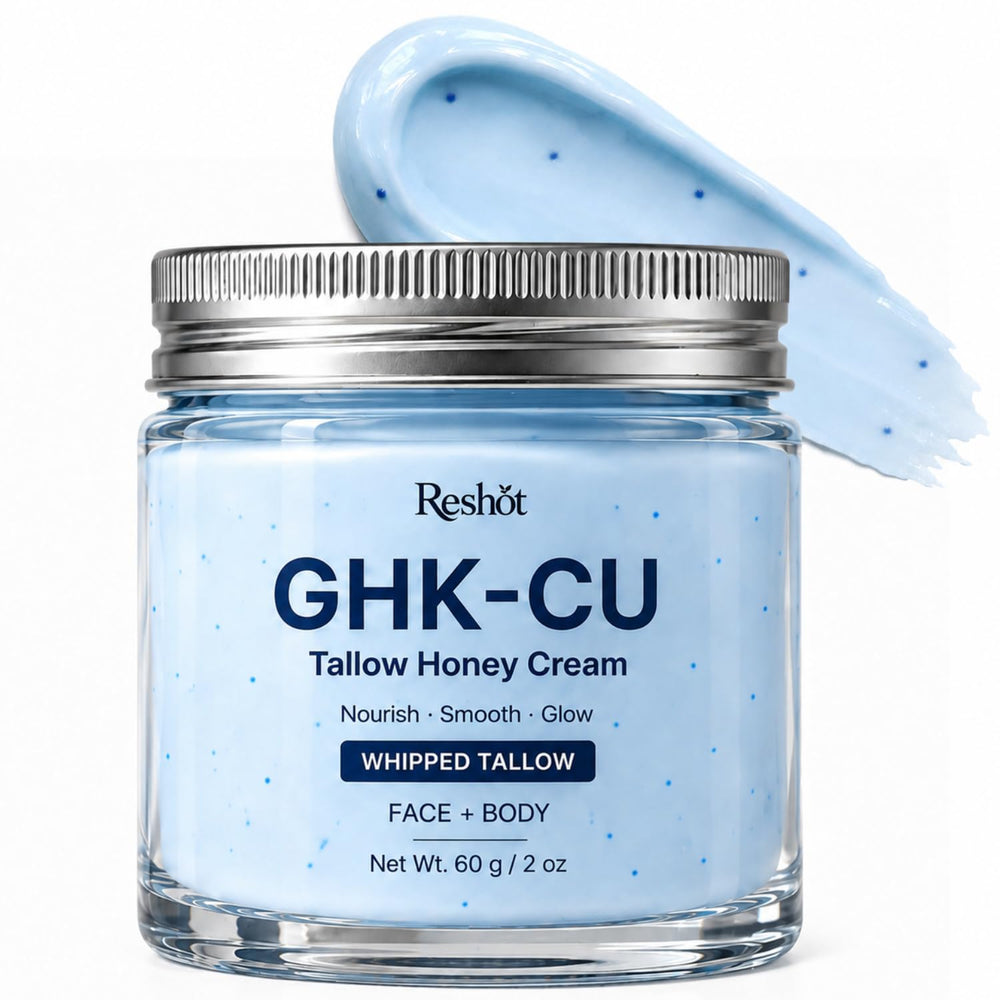 Reshot jar front view showing product branding and firming benefits