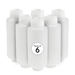 Restaurantware front view clear squeeze bottle shows shape and capacity for kitchen efficiency
