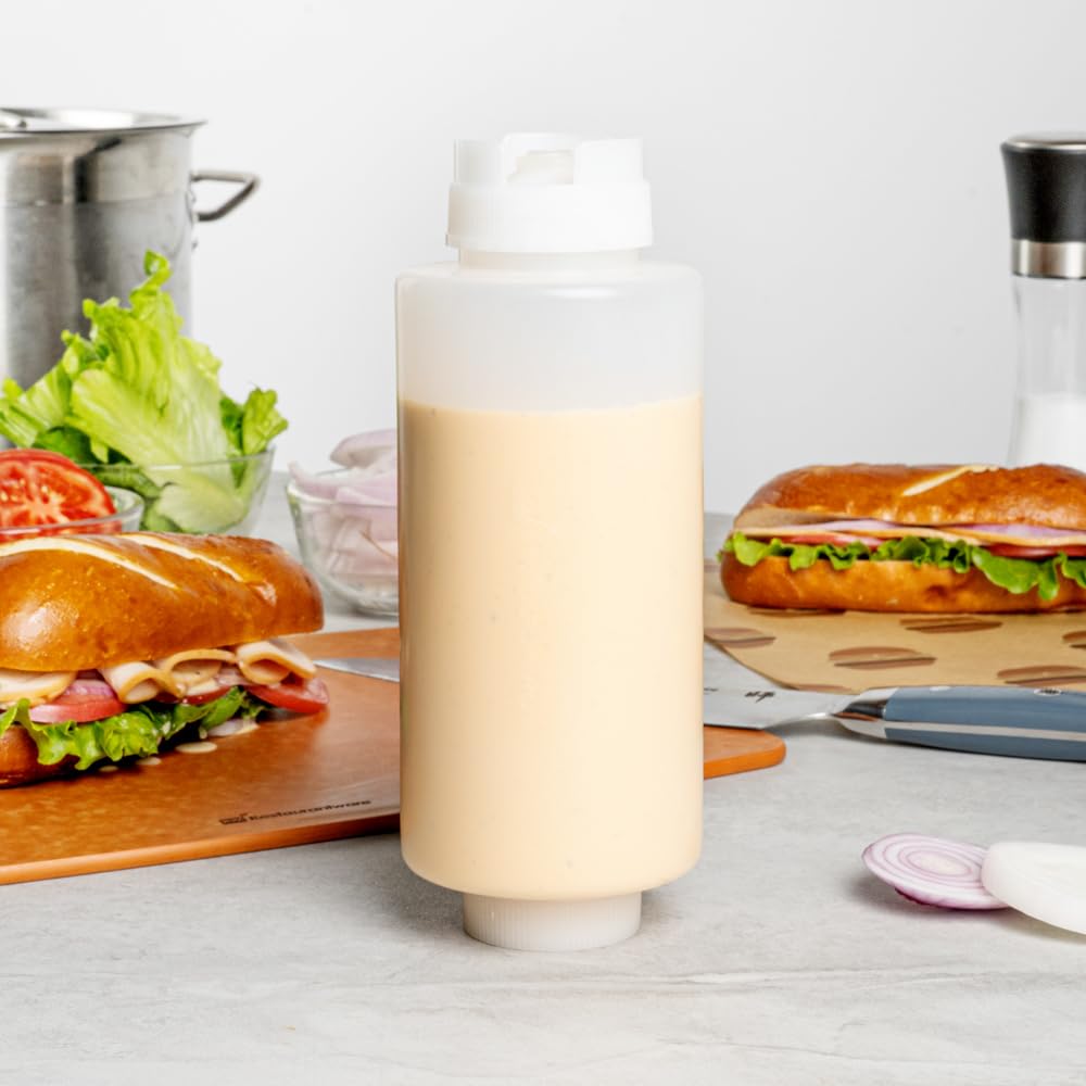 Restaurantware three-piece disassembled view demonstrating easy refilling and cleaning