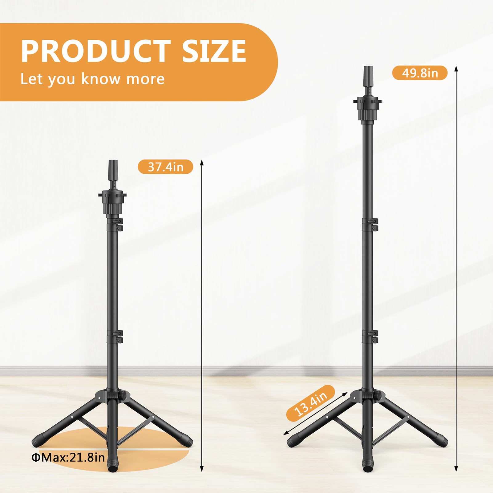 Retbtnm close-up of height adjustment lock showing easy customization and reliable stability