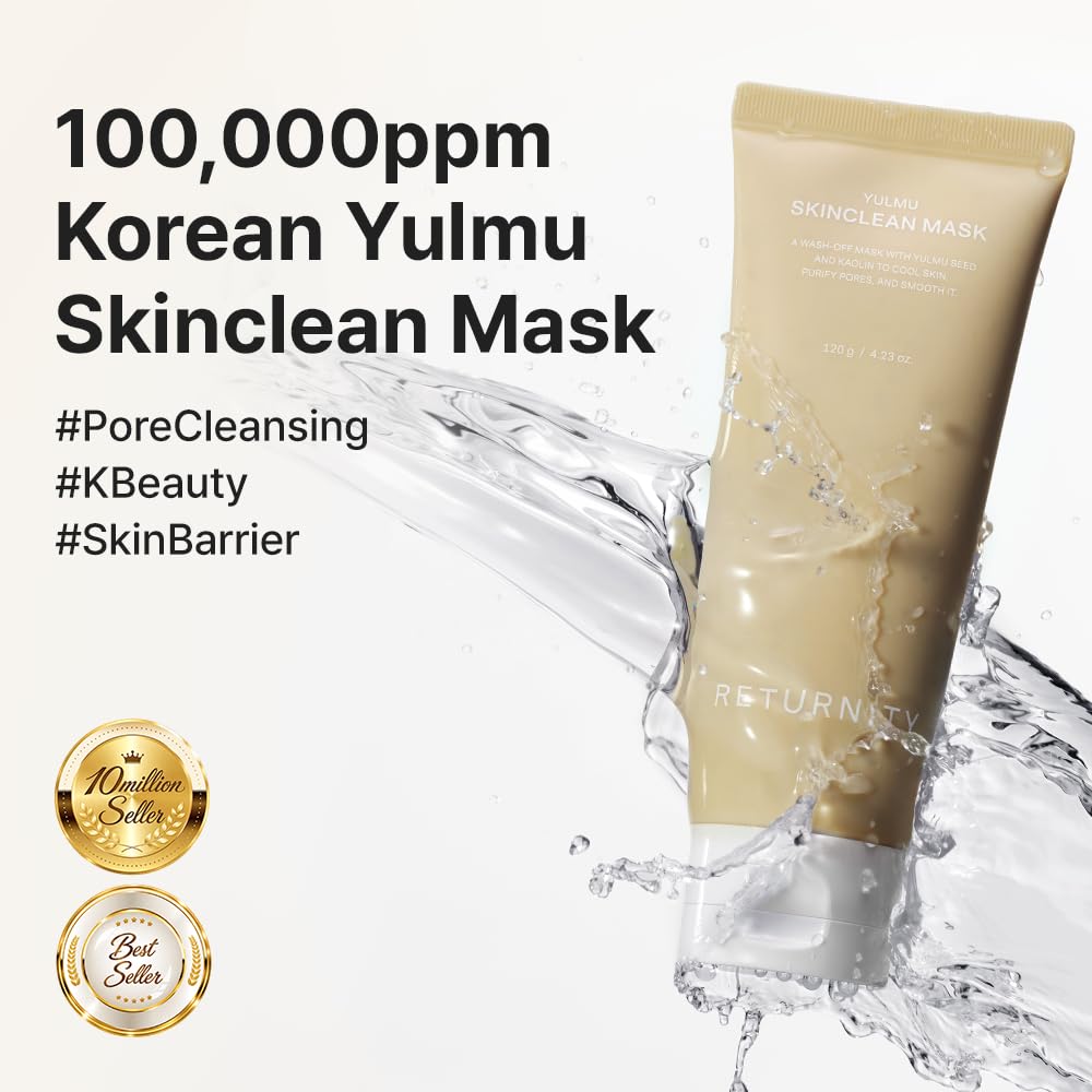 RETURNITY creamy mask texture close-up for gentle exfoliation