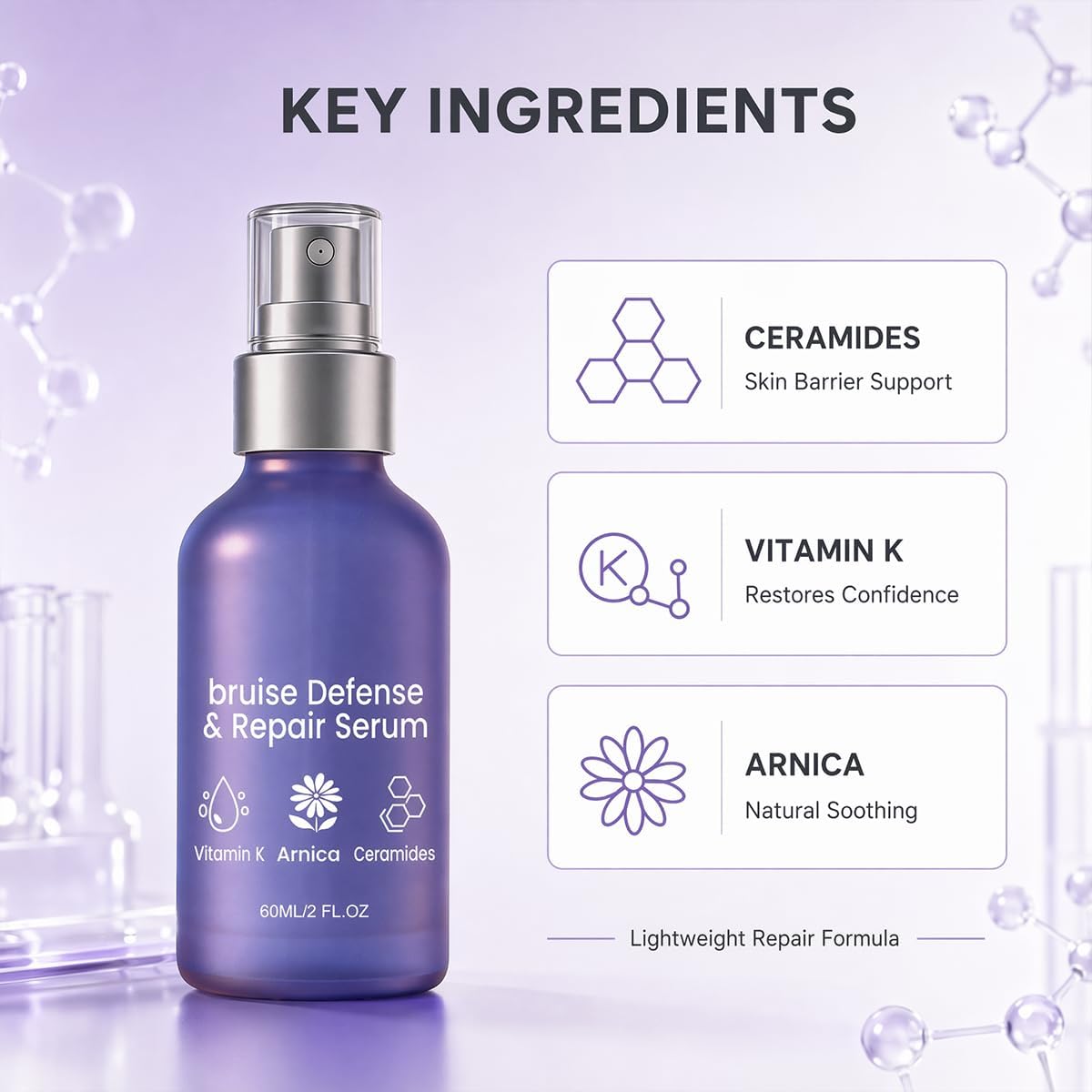 Reunoa serum texture droplet on fingertip, brand quick-absorbing benefit