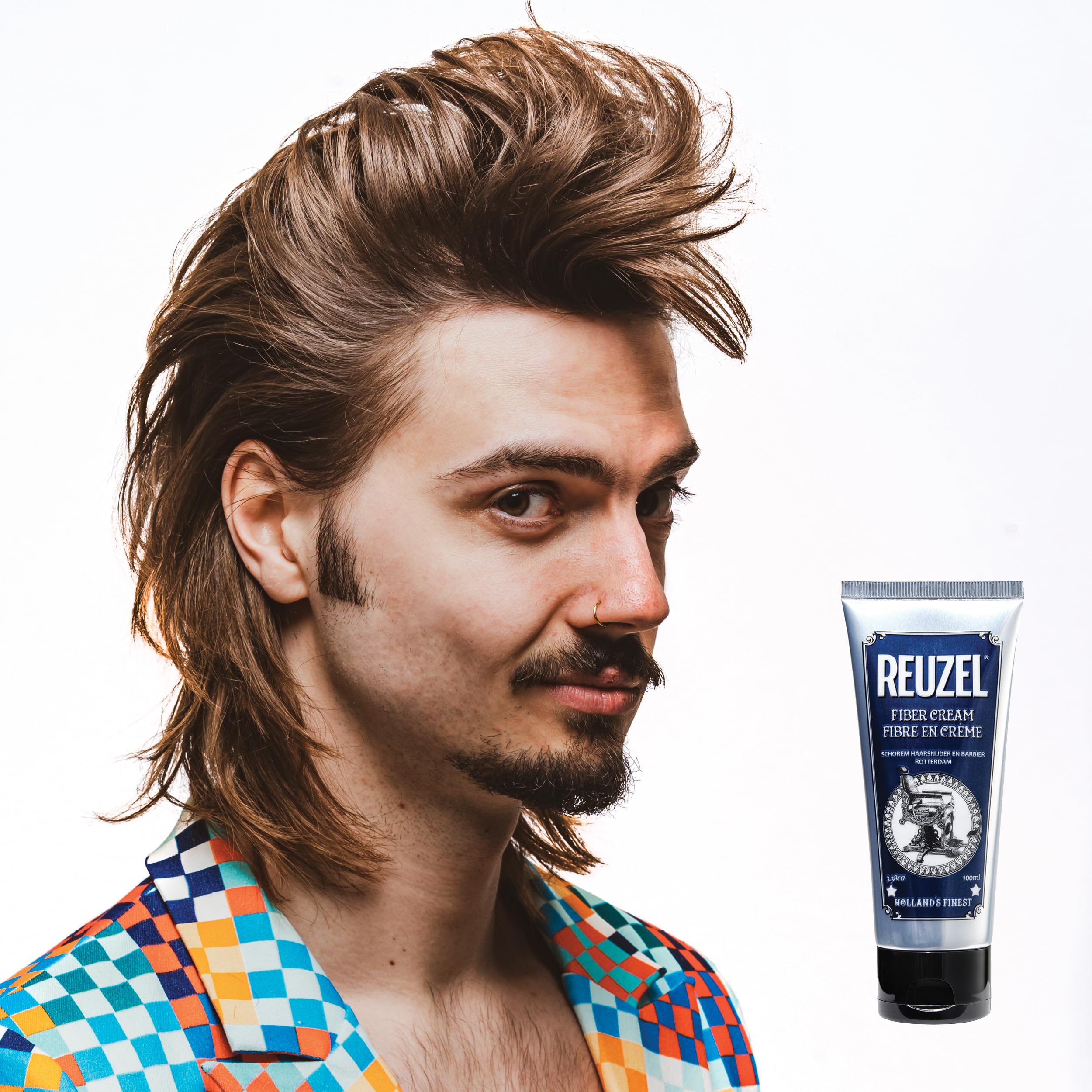 REUZEL on bathroom vanity lifestyle scene showing everyday grooming use