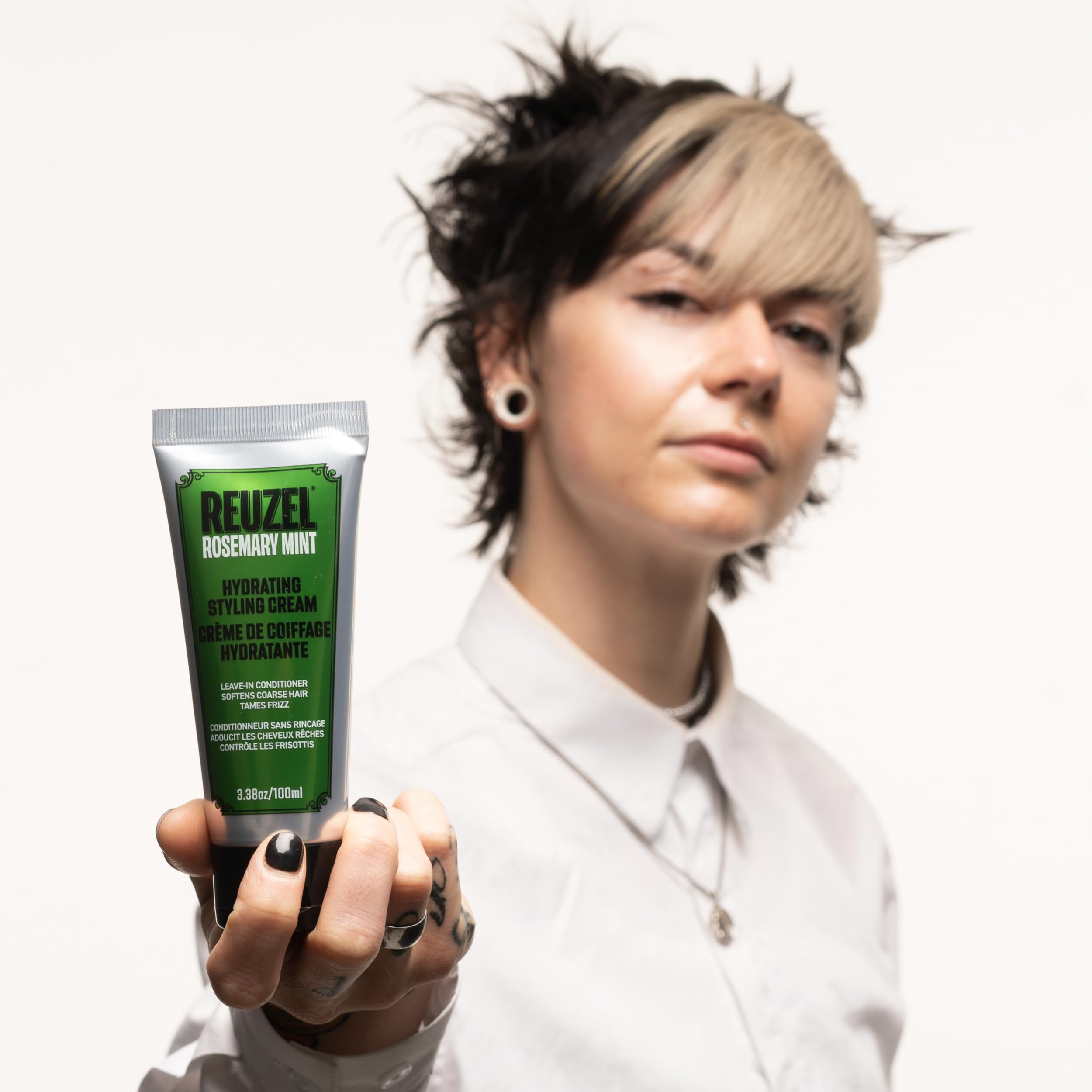 REUZEL styled hair in morning routine conveying natural low-shine finish