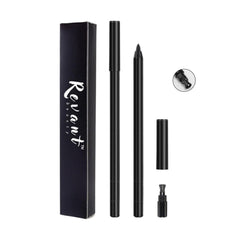 Revant Beauty front packaging showing black eyeliner and benefits
