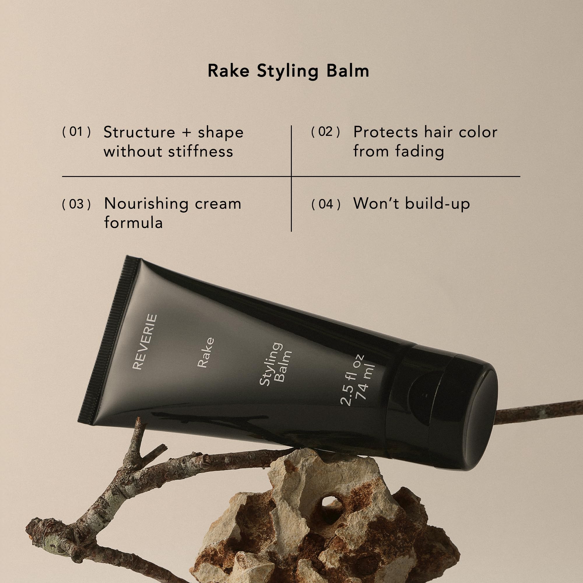 REVERIE rake mango butter swirl close-up highlighting nourishing ingredient benefits