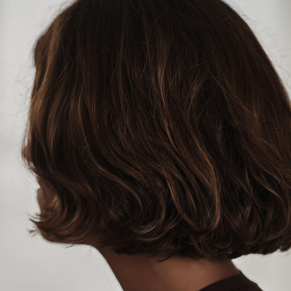 REVERIE used during blowout, protects from heat and smooths hair