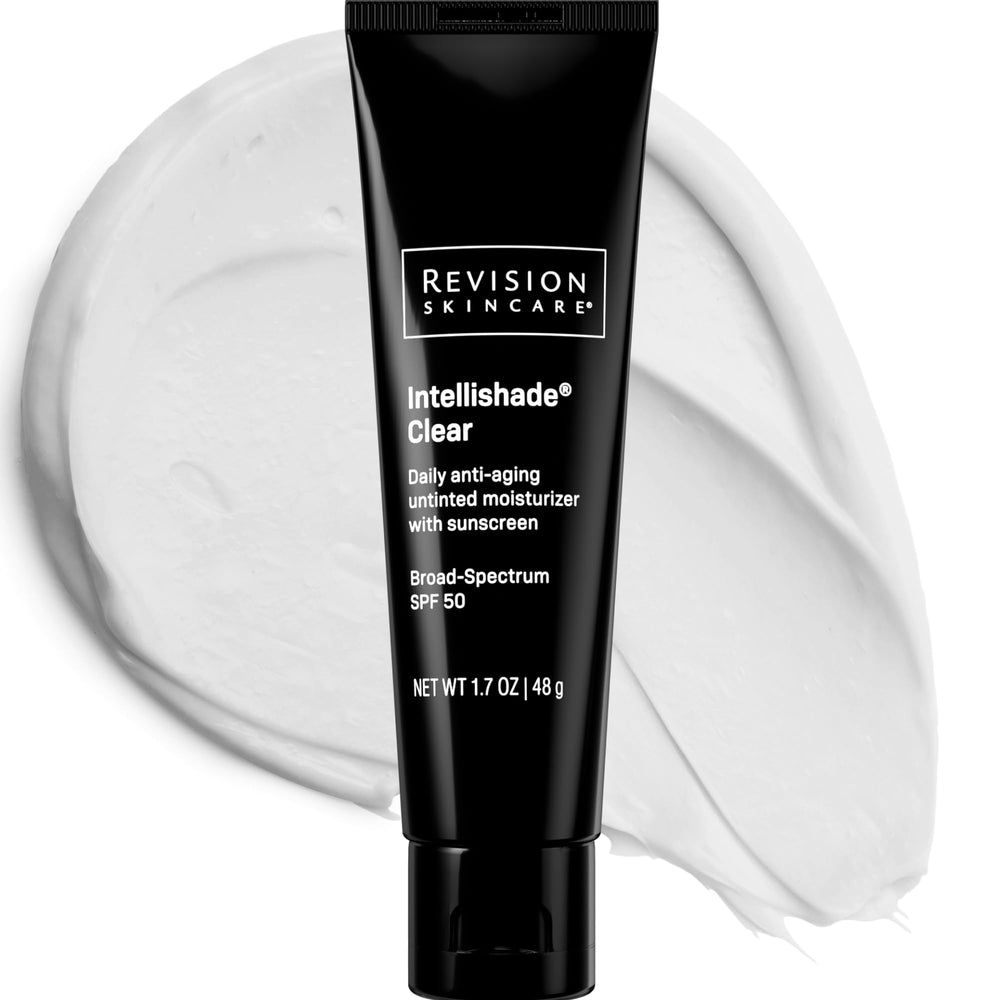 Revision Skincare front packaging showing bottle and cap for daily SPF benefit