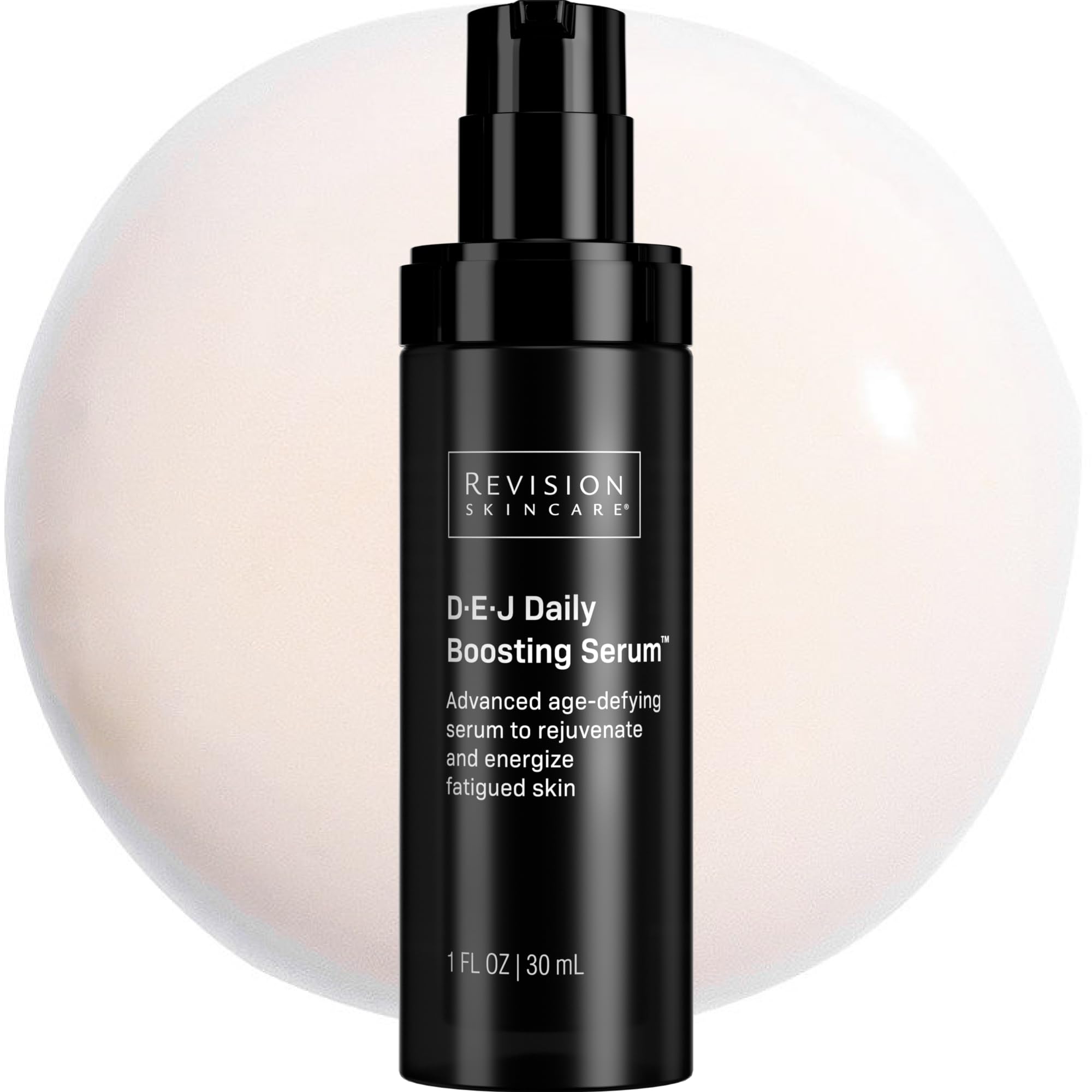 Revision Skincare bottle front packaging showing professional formula benefits