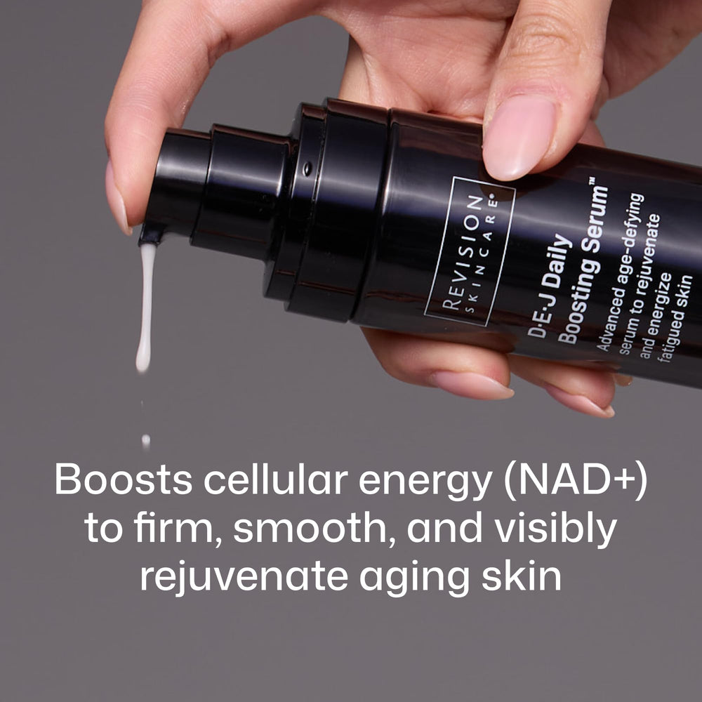 Revision Skincare pump dispensing serum, precise dosing for daily use