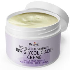 Reviva Labs cream texture in open jar for smooth hydration