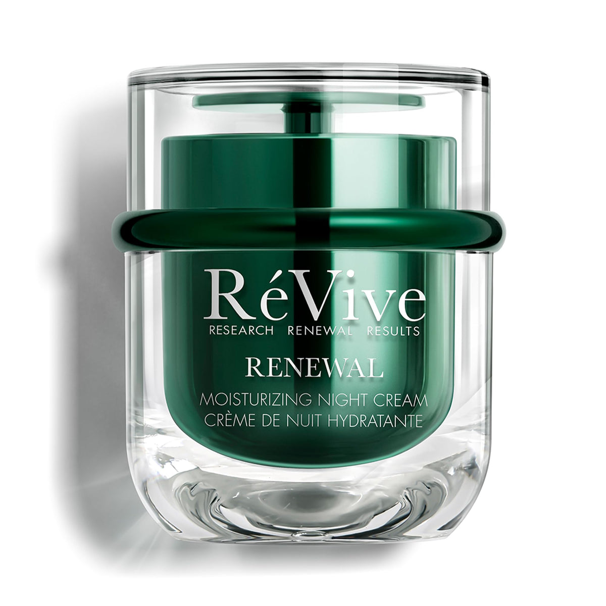 RéVive jar front view showing packaging and ant-aging benefits