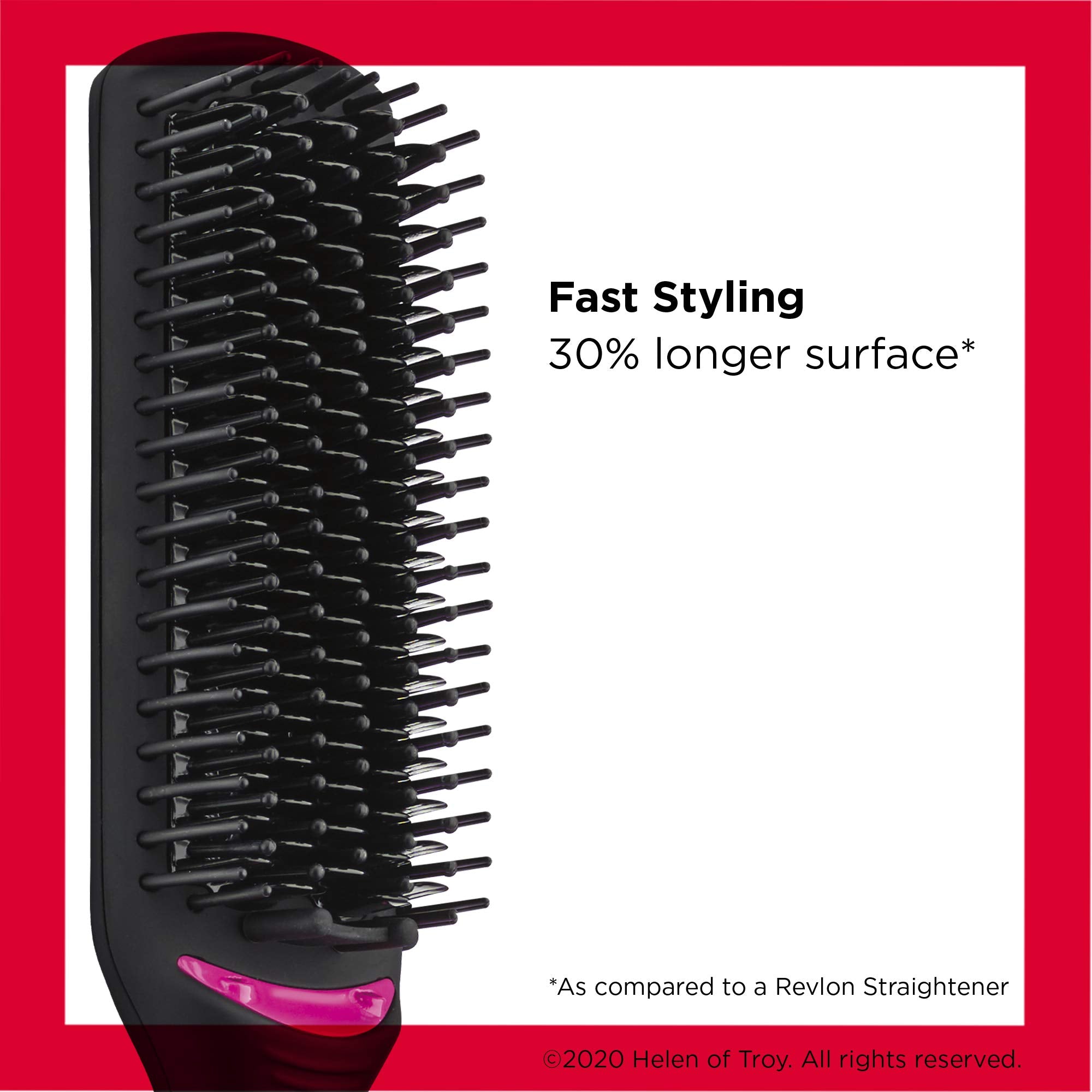Revlon ceramic surface closeup highlighting smooth coating for even heat