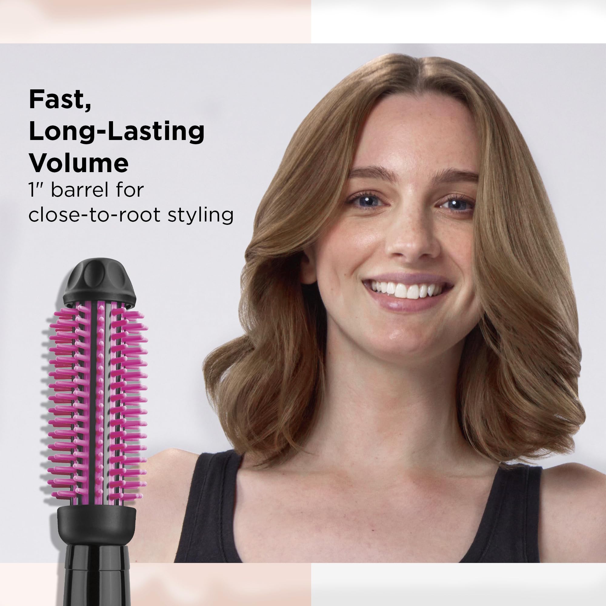 REVLON brush in hand styling roots for quick salon-like volume