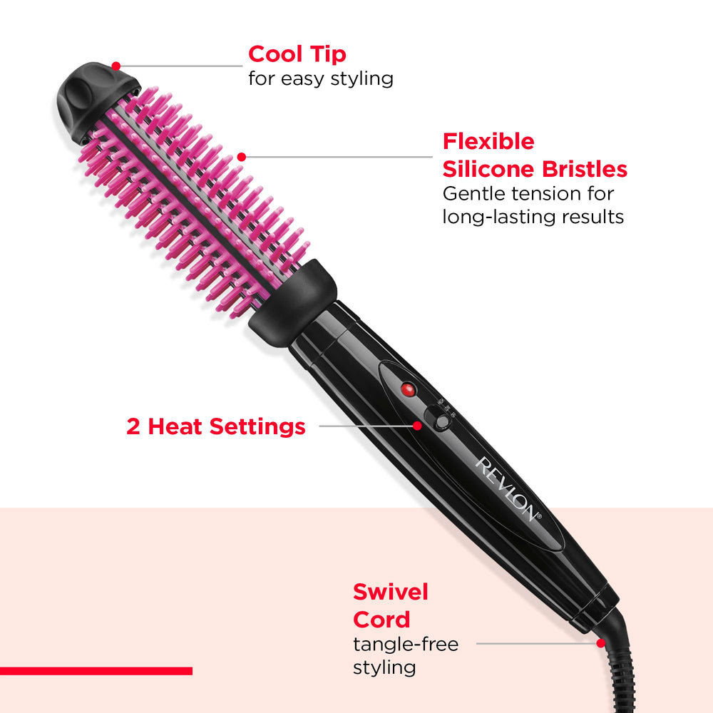 REVLON on indicator light illuminated for fast, reliable heat readiness