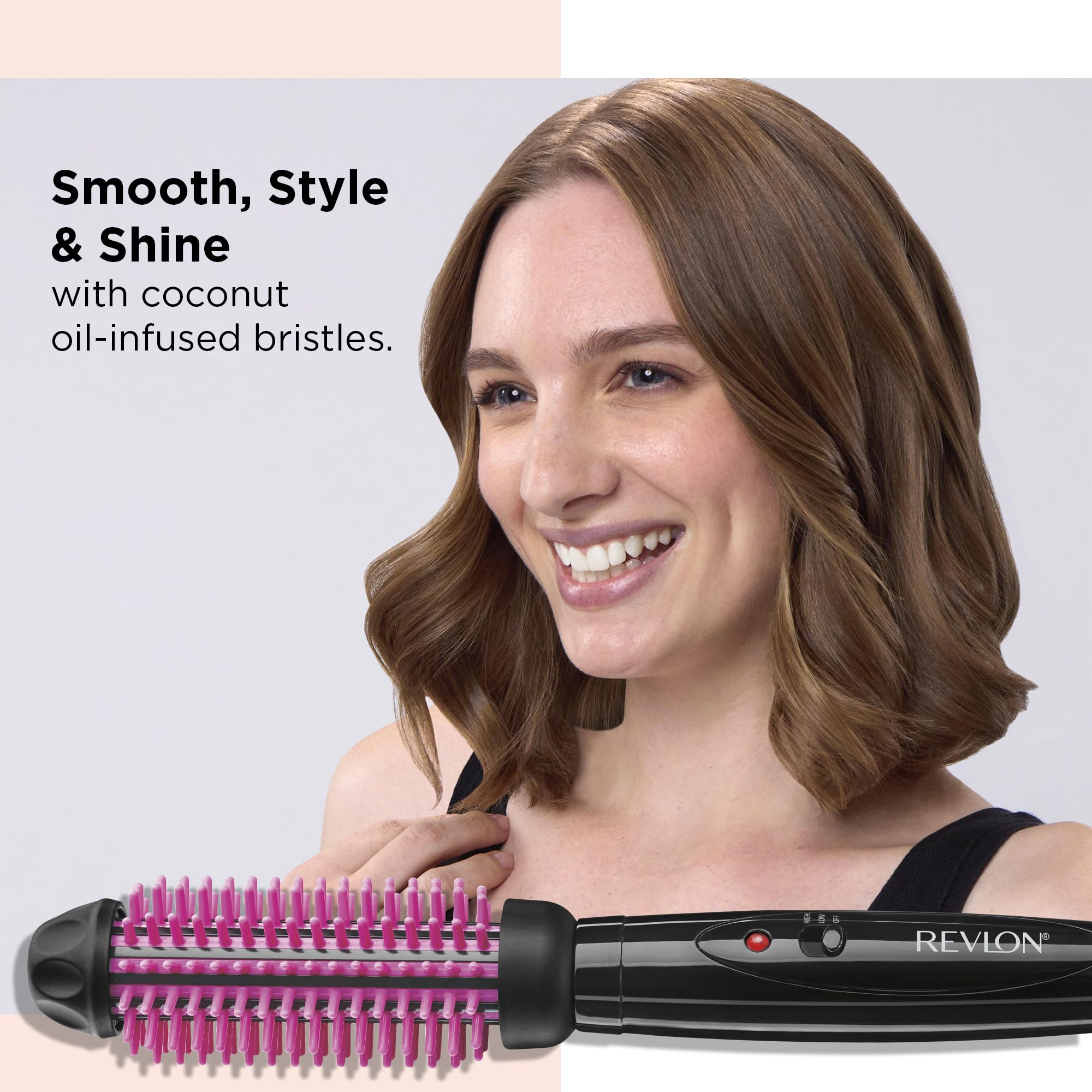 REVLON silicone bristles closeup gentle grip reduces tangles and breakage
