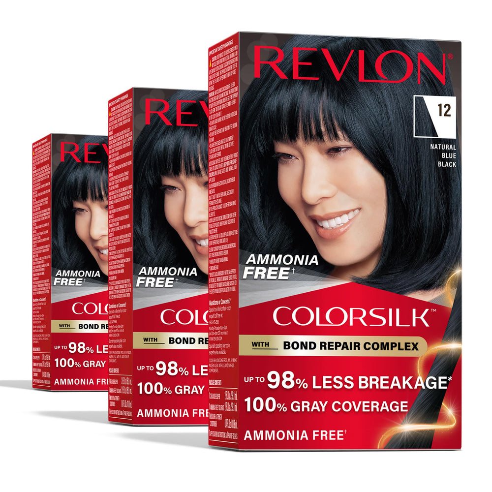 Revlon ColorSilk front box showing shade and benefits for easy purchase