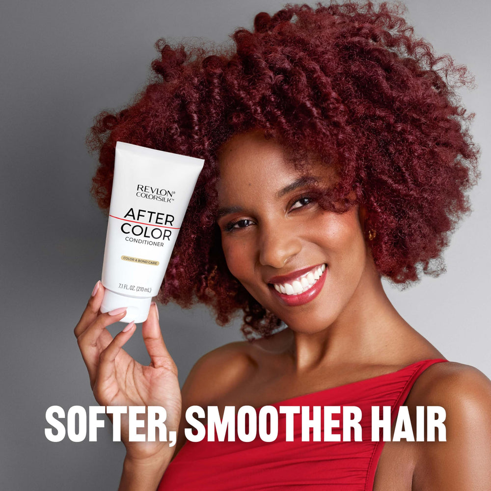 REVLON ColorSilk shampoo creating lather on hair to remove impurities