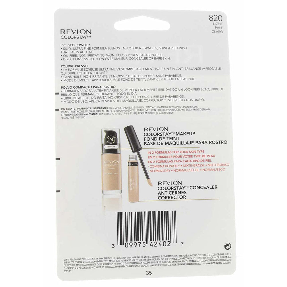 Revlon ColorStay compact in hand illustrating scale and travel-friendly size